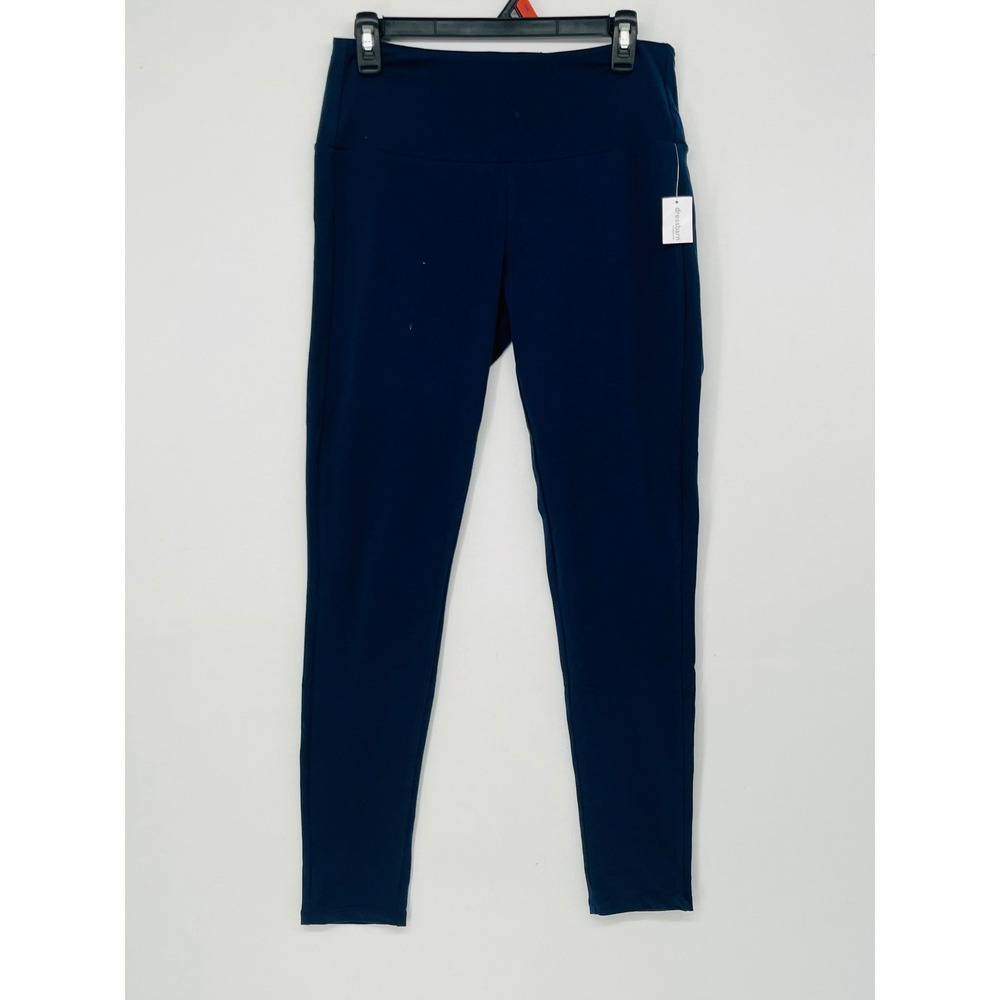 Dressbarn Db Sunday Womens High Waisted Core Leggings Navy Blue Size M NWT